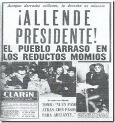 El Clarín -Salvador Allende - 5 de septiembre de 1970  - Descontexto